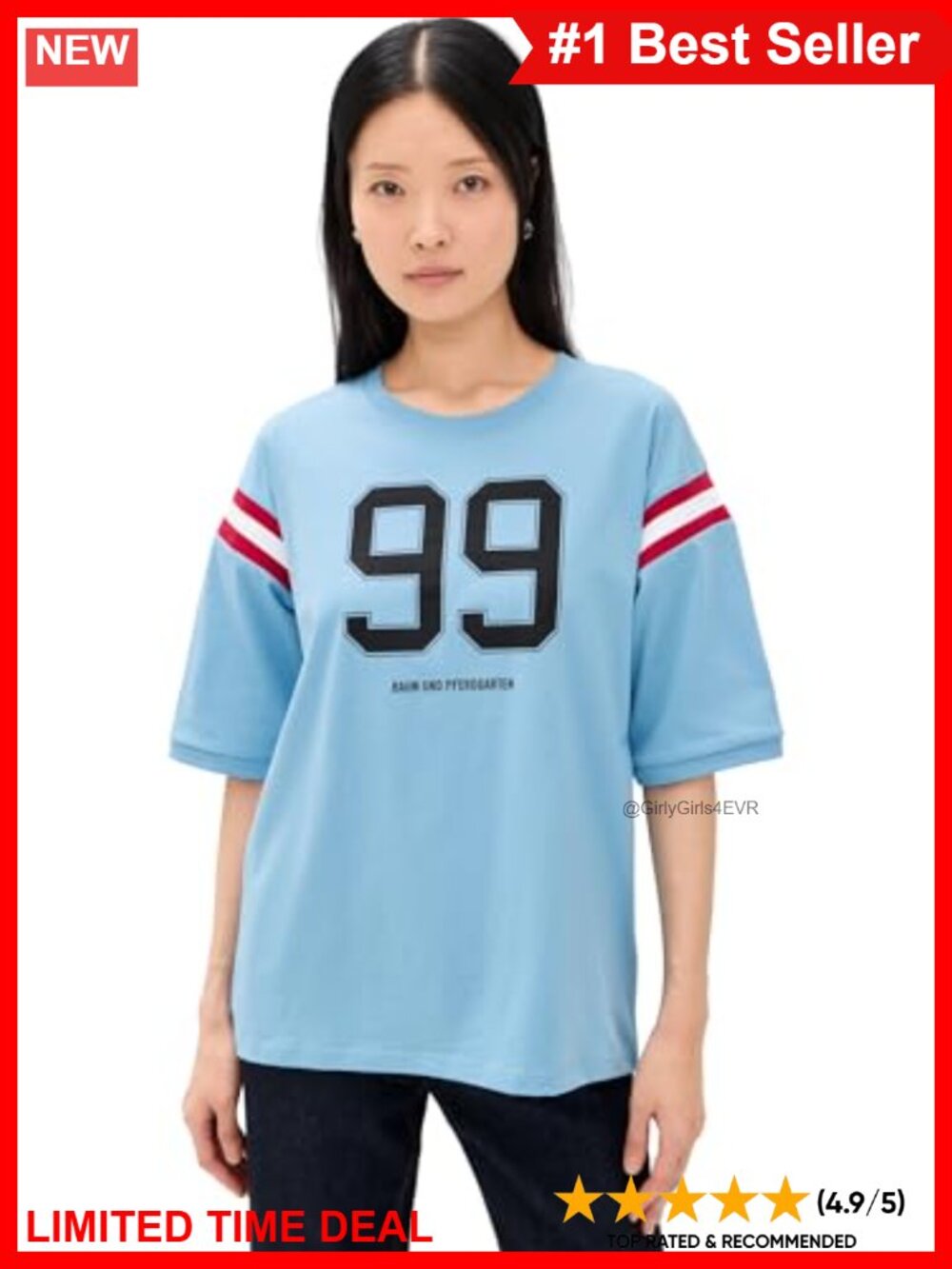 Organic Cotton Loose Fit Crew Neck Short Sleeve Graphic Tee